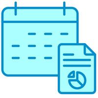Scheduled Report month icon vector