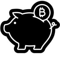 Crypto Investment banking symbol vector