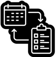 Scheduled Report sign vector