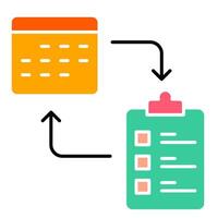 Scheduled Report illustration vector
