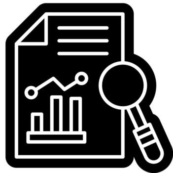 Business Plan analysis solid vector