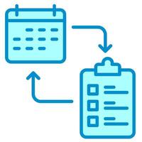 Scheduled Report icon vector
