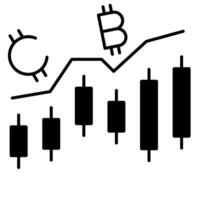 Crypto Investment graphic icon vector