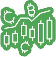 Crypto Investment graphic outline colour vector