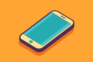 Elegant flat graphic of a smart device vector