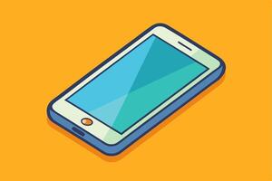 Abstract flat representation of a smartphone vector