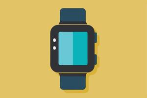 Smart wearable device icon in a flat modern look vector
