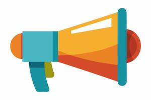 Contemporary microphone symbol in a flat look vector