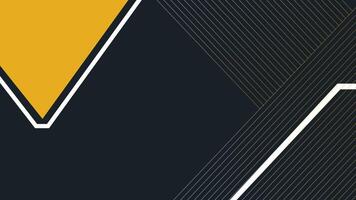 Abstract Geometric Background Gold, Black, White Lines, Shapes, Design vector