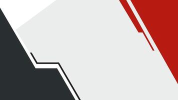 Abstract Geometric Background Red, Black, White, Grey Shapes vector