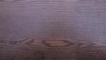 Dark Brown Wooden Texture Background - Horizontal Lines Close-Up Table Surface photo