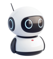 Illustration of a modern chat bot, isolated on a transparent background png