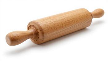 A rolling pin on a white background photo