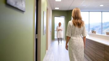 Modern Healthcare Facility with Professional Staff and Contemporary Design Elements photo