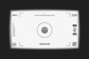 Camera viewfinder or photo frame recorder flat design illustration vector