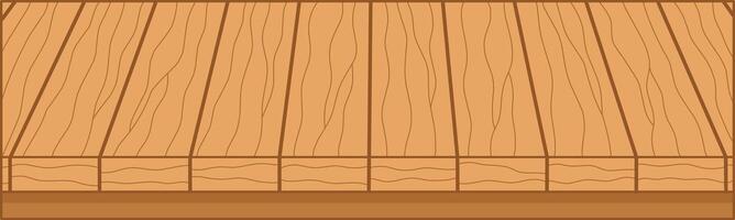 Wooden Table. Flat and Simple Style. vector