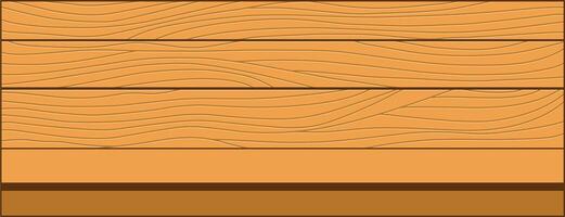 Wooden Table Top With Texture. Flat and Simple Style. vector