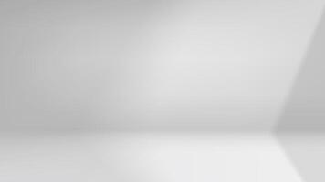 Empty bright studio with window light. 3d vector