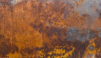 Textured Rust Surface with Unique Patterns and Earthy Tones for Creative Projects photo