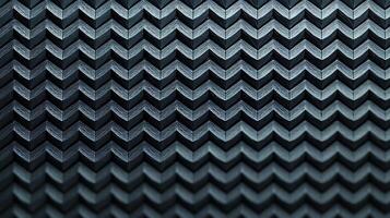 Close-up of textured black zigzag pattern on a surface, showcasing depth and design intricacies photo