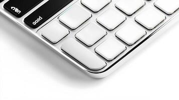 Close-up view of a sleek, modern keyboard showcasing its design and functionality photo