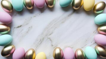 Minimalist Easter Design with Chic Egg Border photo