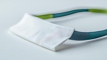 Modern wearable device with a sleek design on a minimalist background, showcasing technology innovation photo