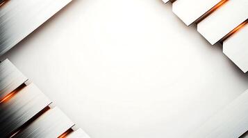 Abstract metallic background with sleek lines and warm accents, ideal for modern design projects photo