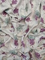 Seamless floral fabric patterns motifs and background with summer and autumn flower photo