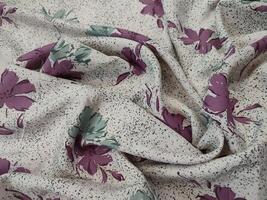 Seamless floral fabric pattern motif and background with summer and autumn flower photo