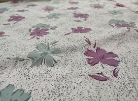 Seamless floral fabric patterns motifs and background with summer and autumn flowers photo