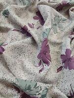 Seamless floral fabric pattern, motifs and background with summer and autumn flower photo
