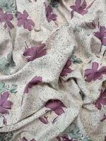 Seamless floral fabric patterns, motifs and backgrounds with summer and autumn flower photo