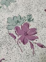 Seamless floral fabric pattern, motifs and background with summer and autumn flowers photo
