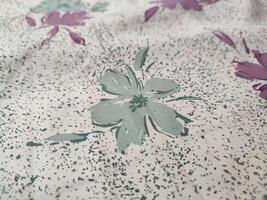 Seamless floral fabric pattern, motif and backgrounds with summer and autumn flowers photo