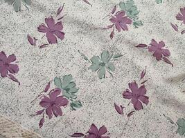 Seamless floral fabric patterns motifs and backgrounds with summer and autumn flowers photo