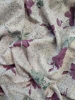 Seamless floral fabric patterns, motifs and backgrounds with summer and autumn flowers photo