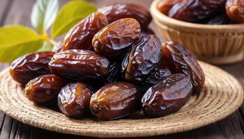 Dates are a great source of fiber and antioxidants photo