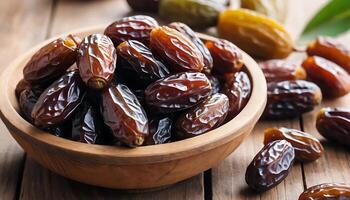 Dates are a great source of fiber and antioxidants photo