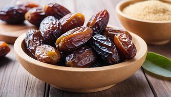 Dates are a great source of fiber and antioxidants photo