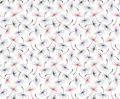 A seamless background with dandelion seeds. vector