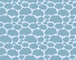 Seamless blue background with clouds. vector