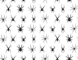 Seamless background with spiders. vector