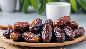 Dates are a good source of vitamin a, which is important for healthy eyes photo