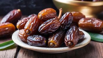 Dates are a great source of vitamin c and fiber photo