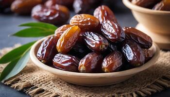 Dates are a great source of fiber and antioxidants photo