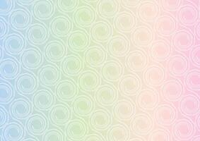 Pastel color background circle pattern illustration vector