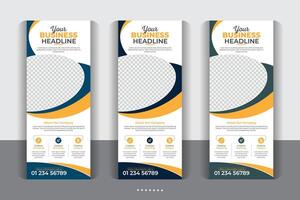 Business agency business pull up vertical display banner, luxury creative rollup, unique pull up banner template design. Roll up design modern x-banner and flag-banner design vertical template vector