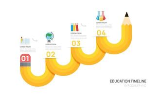 ladder Infographics arrow symbol timeline business steps to success template illustration. vector