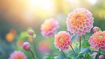 Beautiful flowers in the garden photo